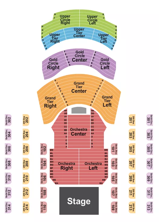 ENDSTAGE LRC Seating Map Seating Chart