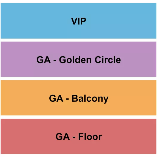 CERVANTES MASTERPIECE BALLROOM GA FLOOR GA BALCONY GA GC Seating Map Seating Chart