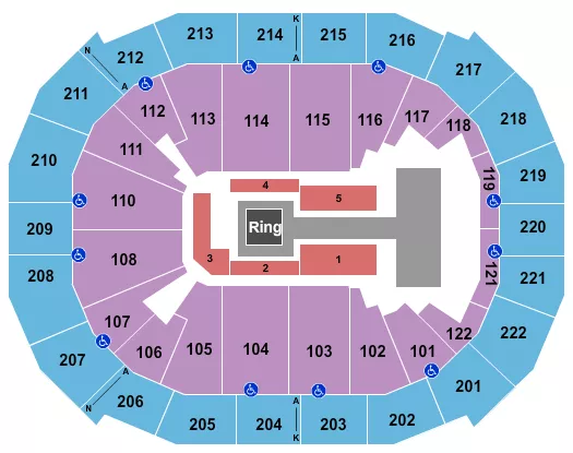 WWE Seating Map Seating Chart