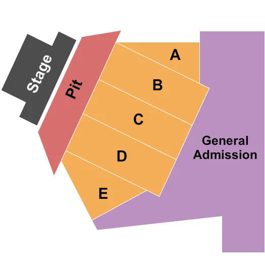 ENDSTAGE PIT 2 Seating Map Seating Chart