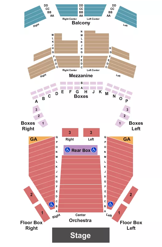 ENDSTAGE2 Seating Map Seating Chart