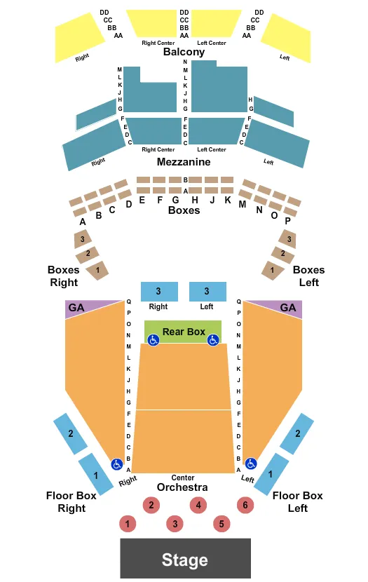 ENSTAGE TABLES 2 Seating Map Seating Chart