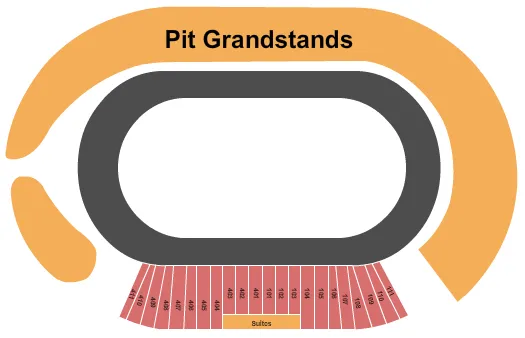 DIRT TRACK Seating Map Seating Chart