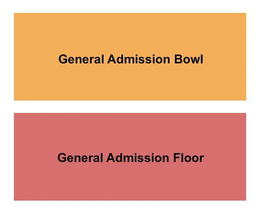GA FLOOR GA BOWL Seating Map Seating Chart