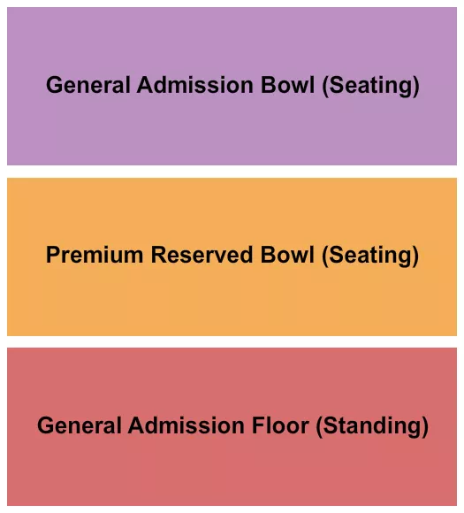 GA PREMIUM Seating Map Seating Chart