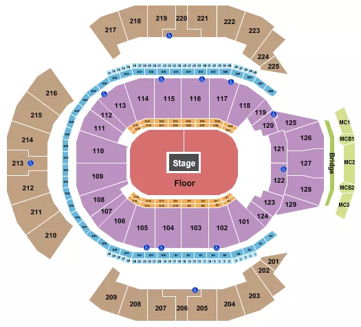 BILLIE EILISH Seating Map Seating Chart