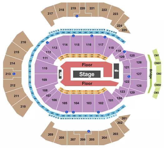 ROD WAVE Seating Map Seating Chart