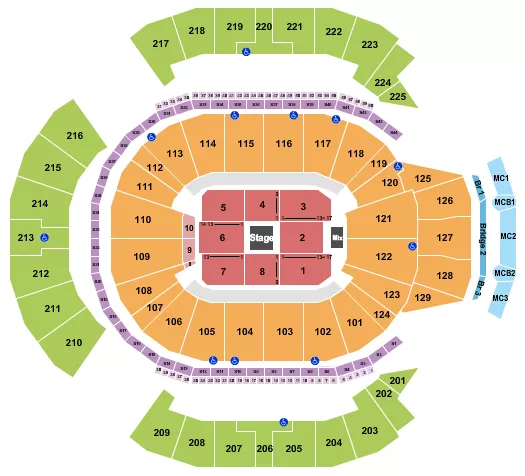 SHANE GILLIS Seating Map Seating Chart