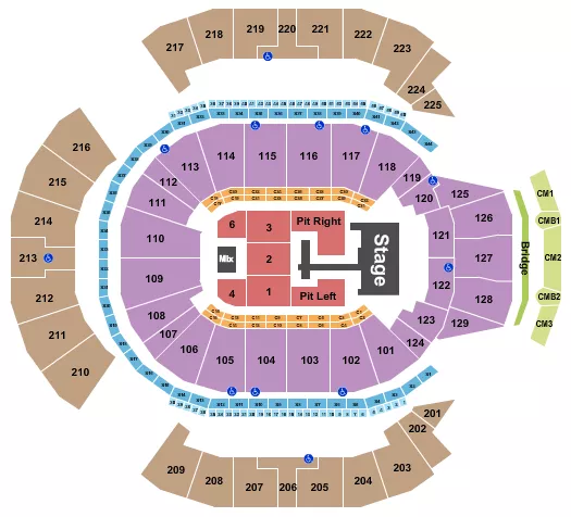 TEDDY SWIMS Seating Map Seating Chart
