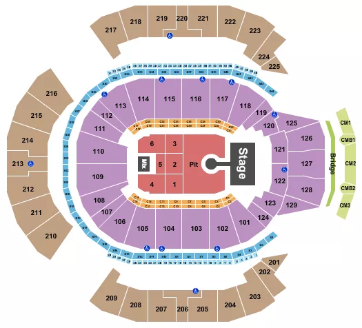 WEEZER Seating Map Seating Chart
