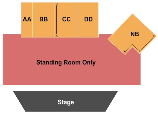 CHASE COUNTY FAIR EXPO END STAGE Seating Map Seating Chart