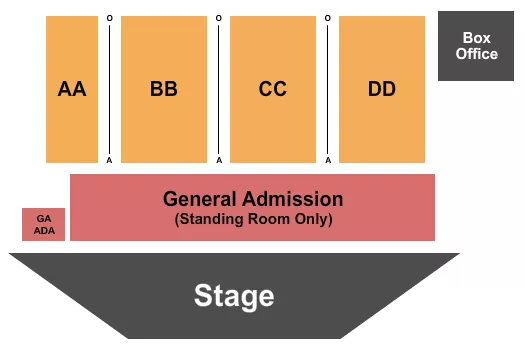 CHASE COUNTY FAIR EXPO ENDSTAGE 2 Seating Map Seating Chart