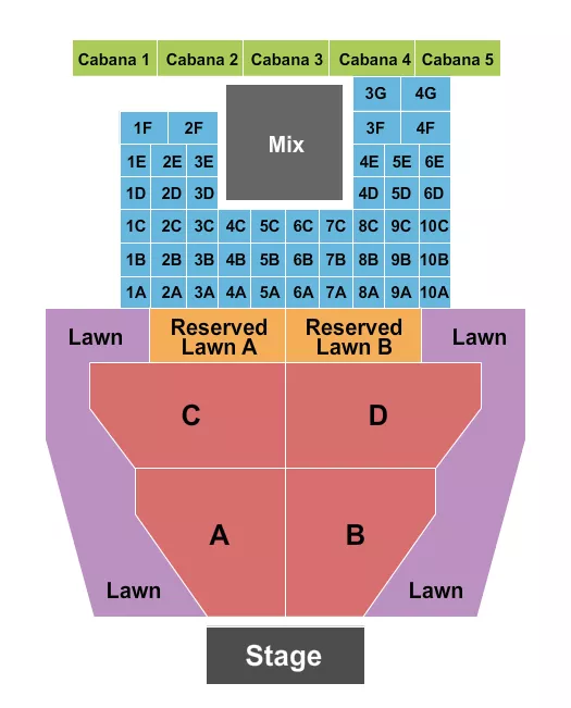 ENDSTAGE WITH TABLES 2 Seating Map Seating Chart