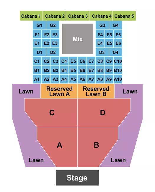 ENDSTAGE WITH TABLES Seating Map Seating Chart