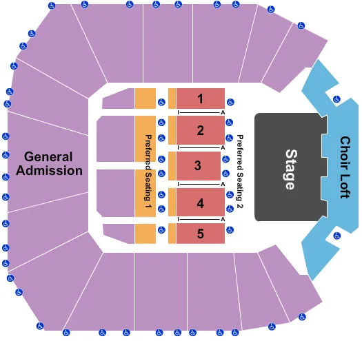 ENDSTAGE 2 Seating Map Seating Chart