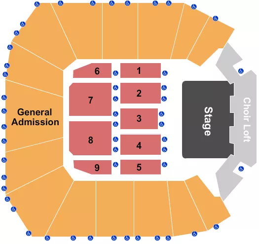 ENDSTAGE RSV GA Seating Map Seating Chart