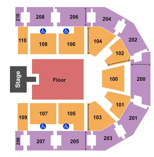 CHESAPEAKE EMPLOYERS INSURANCE ARENA KEN CARSON Seating Map Seating Chart