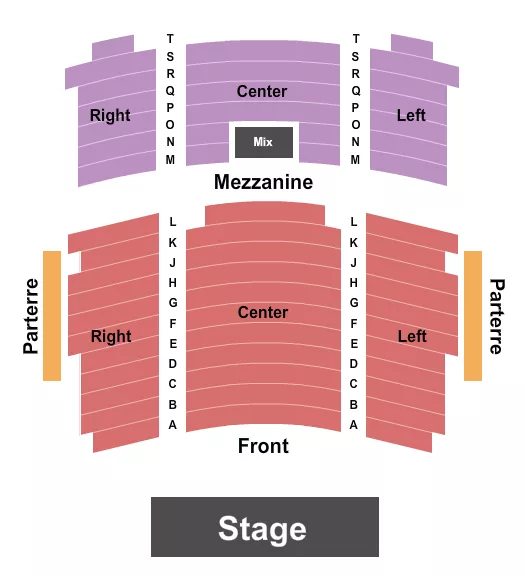 ENDSTAGE Seating Map Seating Chart