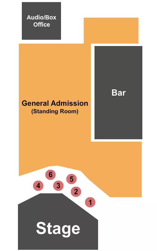 ENDSTAGE TABLES Seating Map Seating Chart