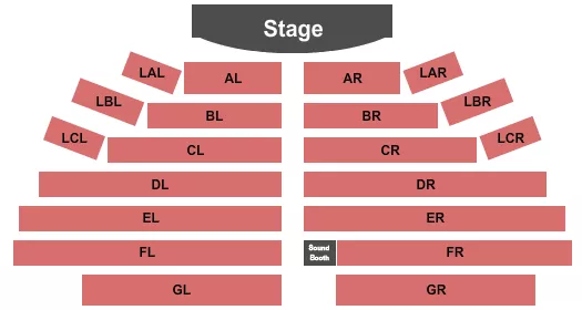 ENDSTAGE 2 Seating Map Seating Chart