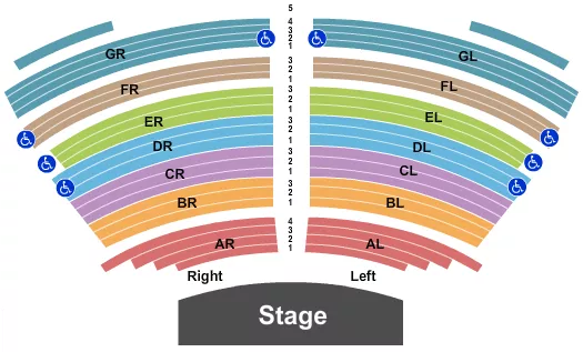 END STAGE Seating Map Seating Chart