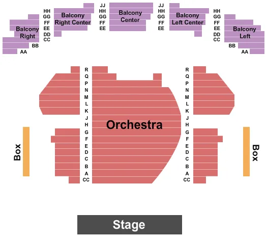 ENDSTAGE 2 Seating Map Seating Chart