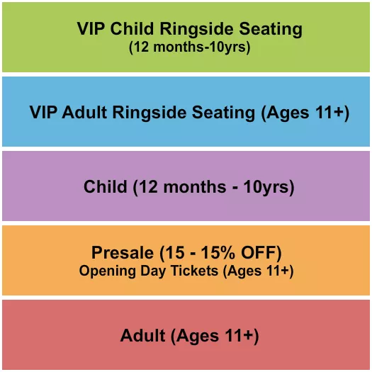 GA ADULT CHILD VIP Seating Map Seating Chart