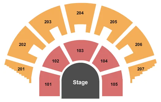 CIRQUE DU SOLEIL DISNEY SPRINGS CIRQUE Seating Map Seating Chart