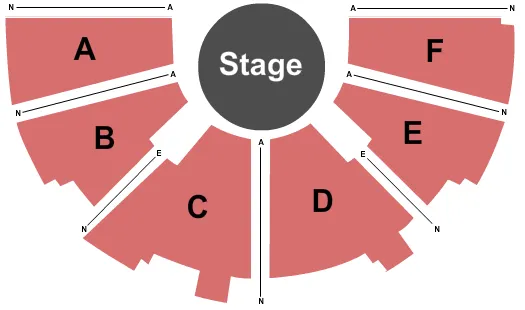 CITADEL THEATRE MACLAB THEATRE END STAGE Seating Map Seating Chart