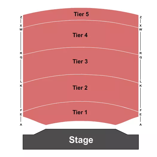 TIERS A Z Seating Map Seating Chart