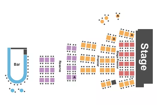 PREMIER RESERVE BARSTOOL Seating Map Seating Chart