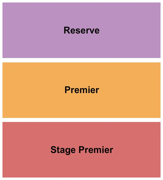 PREMIER RESERVE Seating Map Seating Chart