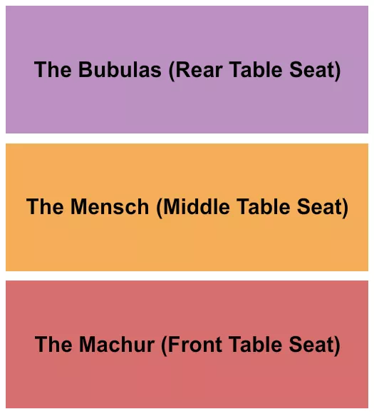 CITY WINERY NEW YORK CITY SEDER Seating Map Seating Chart