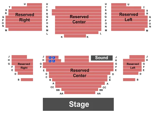ENDSTAGE Seating Map Seating Chart