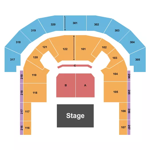 ENDSTAGE Seating Map Seating Chart