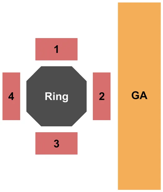 CLEARWATER COMBAT MMA Seating Map Seating Chart