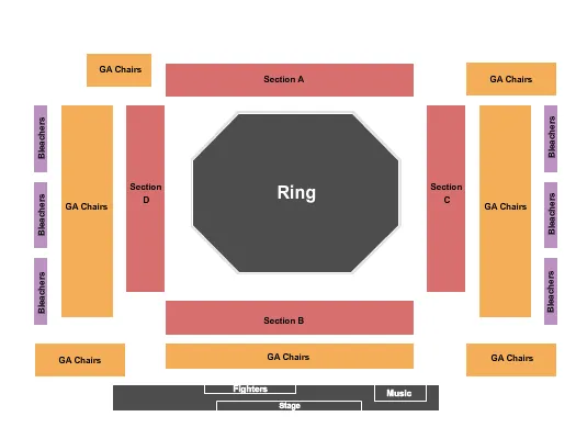 MMA Seating Map Seating Chart