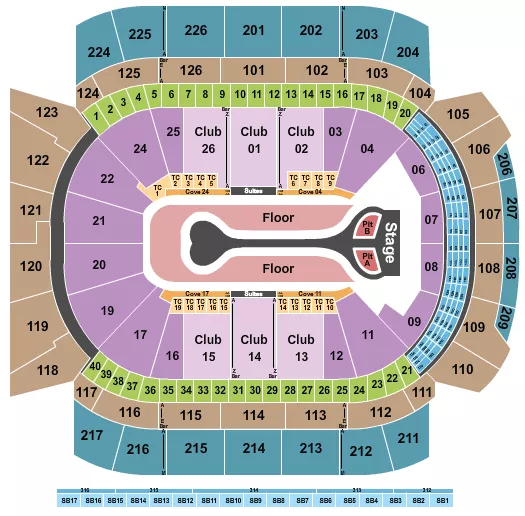 BENSON BOONE Seating Map Seating Chart