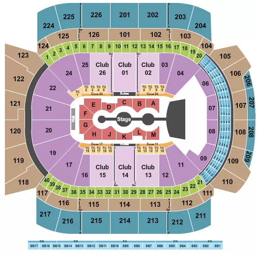 GRACIE ABRAMS 2 Seating Map Seating Chart