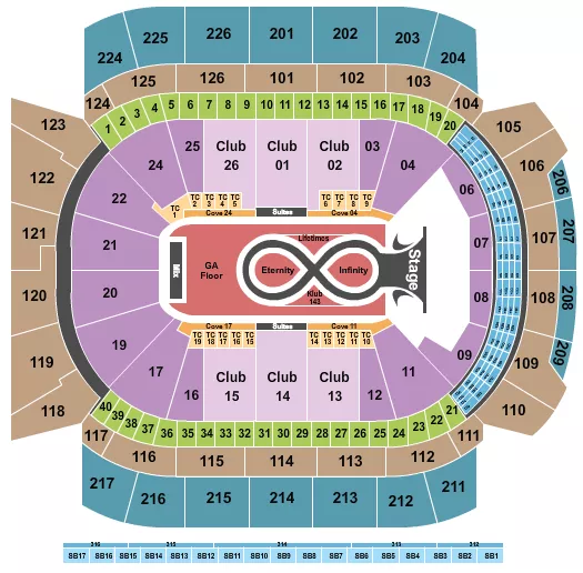KATY PERRY Seating Map Seating Chart