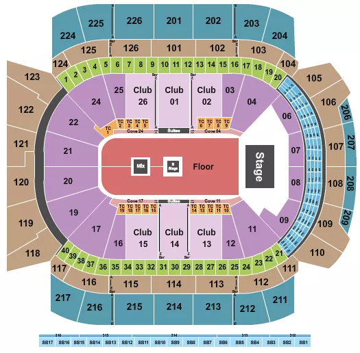 KAYTRANADA Seating Map Seating Chart