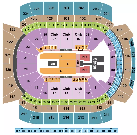 KELSEA BALLERINI Seating Map Seating Chart
