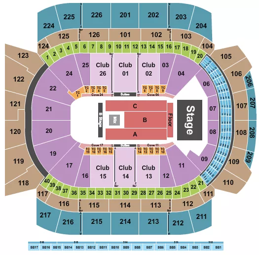 RICARDO ARJONA Seating Map Seating Chart