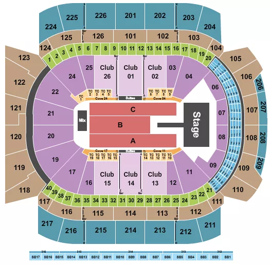 YOASOBI Seating Map Seating Chart