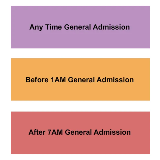 GA 1 AM GA 7AM AND GA Seating Map Seating Chart