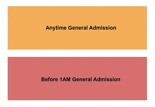 GA AND 1 AM GA Seating Map Seating Chart