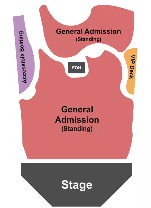GA VIP DECK Seating Map Seating Chart