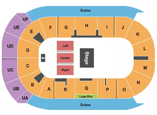CO OP PLACE HALF HOUSE RSV FLOOR Seating Map Seating Chart