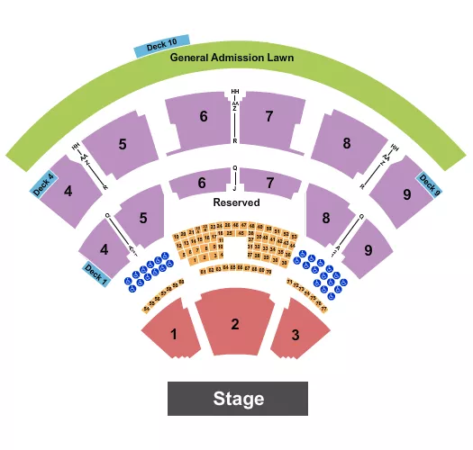 ENDSTAGE 2 Seating Map Seating Chart