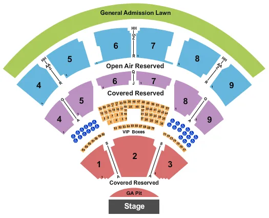 ENDSTAGE GA PIT 2 Seating Map Seating Chart